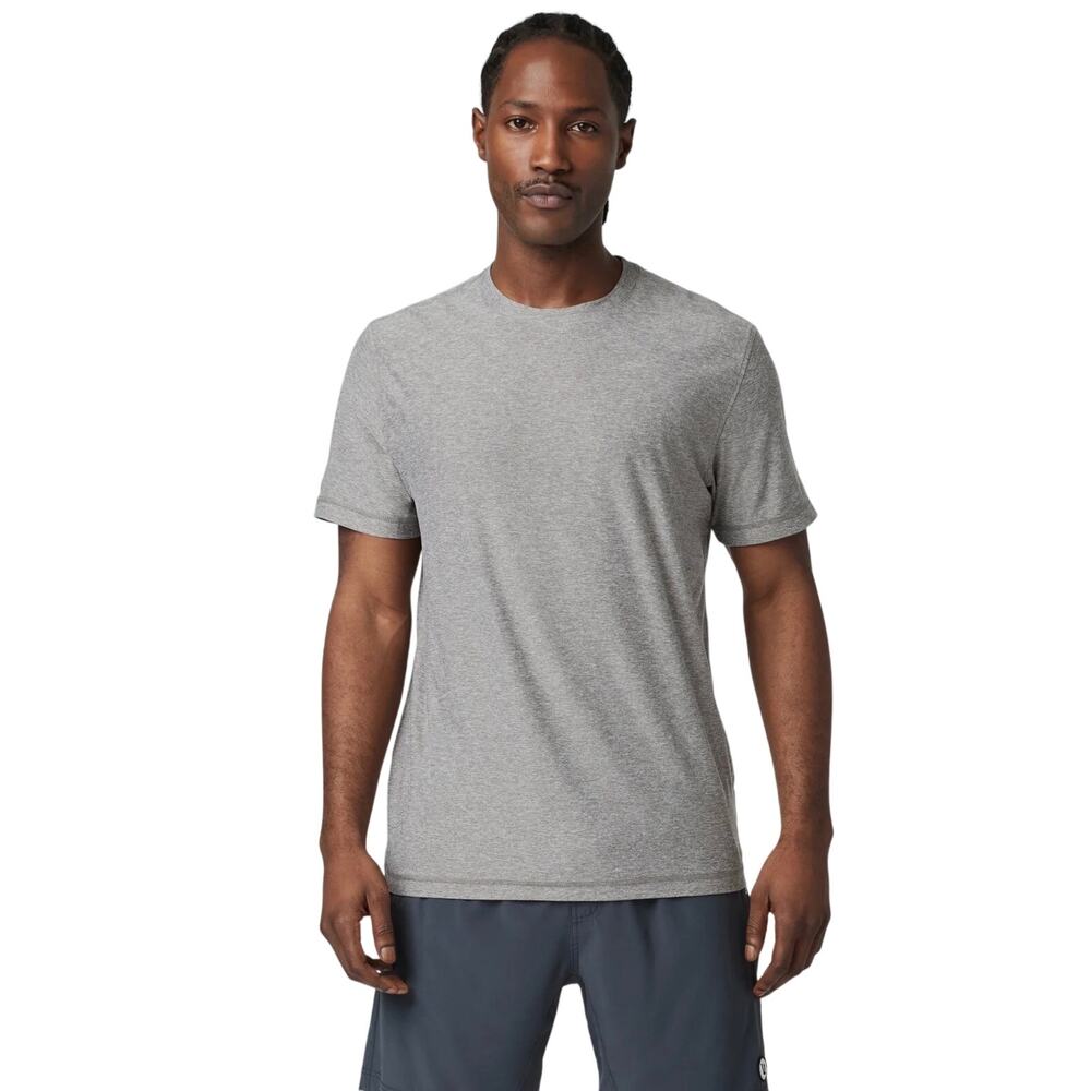 Vuori Heather Gray Short Sleeve Crewneck Tee